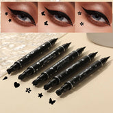 Eyeliner Pen Star Moon Stamp Long-Lasting Waterproof Black Liquid Eye Liner Pencil